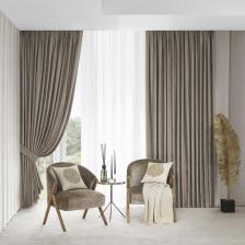Штора Togas Комплект штор Ромуло коричневый 260x300 см