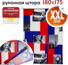 Штора Уют Рулонная штора 180 см х 175 см Нью-Йорк пестрый