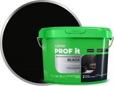 Штукатурка Лакра Краска водно-дисперсионная акриловая специальная – готовая к применению высокоукрывистая чёрная краска для стен и потолков внутри сухих помещений