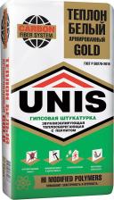 Штукатурка Unis Штукатурка гипсовая Теплон Gold белая 25 кг