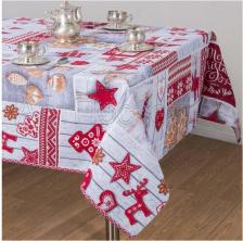 Скатерть АртПостель Скатерть столовая, "Чудеса" из рогожки 150*145см, новый год 2023, в подарок