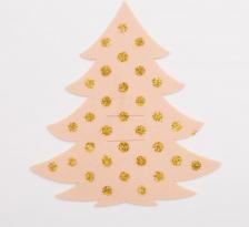 Скатерть Доляна Набор конвертов для столовых приборов "Золотая ёлка" - 4 шт