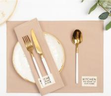 Скатерть Этель Набор салфеток Kitchen, цв. бежевый, 30х40 см - 2 шт, 100% хл, саржа 220 г/м2 4680161008822