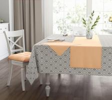 Скатерть Guten Morgen Набор для кухни/Скатерть на стол/110x140/рогожка/салфетки/40x40/4 шт/ 4660166003442