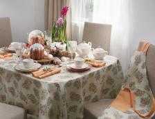 Скатерть Guten Morgen Скатерть Marshmallow веточки голубой 4603883581312