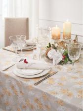 Скатерть Guten Morgen Скатерть рогожка, Веточки, набор 140x150 см СкРВт-140-150 изготовлена из практичной, натуральной рогожки. Хорошо отстирывается и практически не