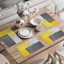 Скатерть JoyArty Комплект тканевых салфеток "Лоскутный гранж" для сервировки стола 46x30 см 4шт