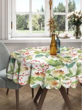 Скатерть JoyArty Круглая тканевая скатерть на стол с рисунком "акварельный новый год" 150х150 см rtcf01_419877_150x150 станет стильным дополнением вашей