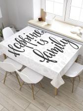 Скатерть JoyArty Прямоугольная скатерть из сатена Счастливая семья tc_34565_120x145