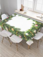 Скатерть JoyArty Прямоугольная скатерть Рождественская виньетка из сатена tc_37051_120x145 надежно защищает поверхность стола от грязи, легко стирается и практически
