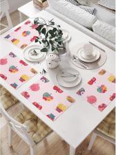 Скатерть JoyArty Салфетки на стол для сервировки прямоугольные, плейсмат Мед и гранат, 32x46 см, в комплекте 4шт. np_423888