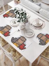 Скатерть JoyArty Салфетки на стол для сервировки прямоугольные, плейсмат Озорные коты, 32x46 см, в комплекте 4шт. np_425500