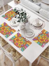 Скатерть JoyArty Салфетки на стол для сервировки прямоугольные, плейсмат Солнечный свет, 32x46 см, в комплекте 4шт. np_423254