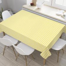 Скатерть JoyArty Скатерть прямоугольная "Желтая клетка" из оксфорда, 120x145 см