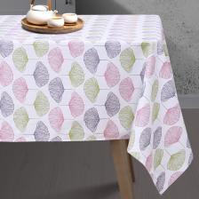 Скатерть Василиса Скатерть 145х180 см ткань рогожка Цветение