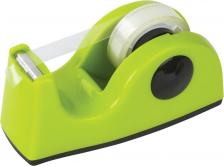 Скотч Brauberg Диспенсер для клейкой ленты настольный, утяжеленный, средний, салатовый, 11,8х5х5 см, 440143