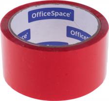 Скотч OfficeSpace Клейкая лента, упаковочная, красная, 48x66 мм (40 м)