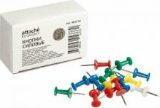 Скрепка/кнопка/скоба Attache Кнопки силовые ассорти (11 мм, 50 штук в упаковке)