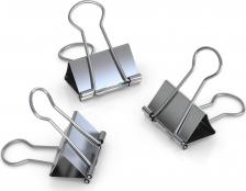 Скрепка/кнопка/скоба Berlingo Зажимы для бумаг 19мм Green Series 10шт