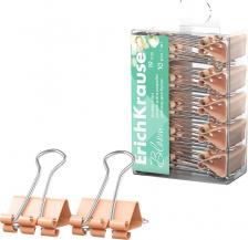 Скрепка/кнопка/скоба Erich Krause Зажимы для бумаг "Pastel Bloom", 19 мм, Peach