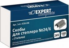 Скрепка/кнопка/скоба Expert Complete Скобы для степлера оцинкованные, № 24/60, 1000 шт, 10 упаковок