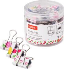 Скрепка/кнопка/скоба Hatber Зажимы для бумаг Fruity