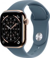 Смарт-часы Apple Watch Series 11 42 mm Gold Titanium Case with Anchor Blue Sport Band