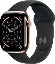 Смарт-часы Apple Watch Series 11 42 mm Gold Titanium Case with Black Sport Band