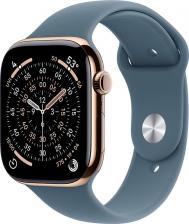 Смарт-часы Apple Watch Series 11 46 mm Gold Titanium Case with Anchor Blue Sport Band