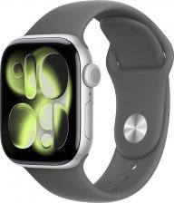 Смарт-часы Apple Watch Series 11 46 mm Silver Aluminum Case with Stone Gray Sport Band