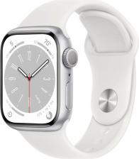 Смарт-часы Apple Watch Series 8 41 mm Silver Aluminum Case with White Sport Band