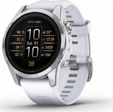 Смарт-часы Garmin Epix Pro Gen 2 42 mm, Stainless Steel Case, Silicone White