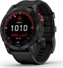 Смарт-часы Garmin Fenix 7 Solar 47 mm, Stainless Steel Case, Silicone Black