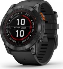 Смарт-часы Garmin Fenix 7X Solar 51 mm, Stainless Steel Case, Silicone Black