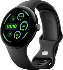Смарт-часы Google Pixel Watch 3 45 mm Matte Black Aluminum Case with Silicone Obsidian Active Band