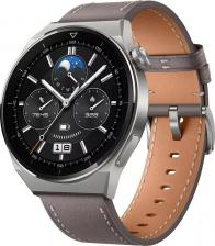 Смарт-часы Huawei Watch GT 3 Pro 46 mm Titanium, Leather Gray