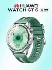 Смарт-часы/браслет Huawei Watch GT 6 46 mm, Fluoroelastomer Green Woven