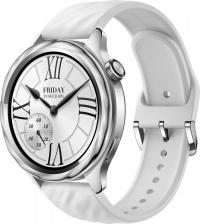 Смарт-часы Xiaomi Mi Watch S4 47 mm Silver Case, Silicone White