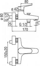 Смеситель Nobili BS101110/1CR