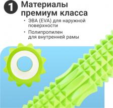 Снаряжение для фитнеса ZDK Ролик для йоги и пилатеса Roll 45x13 см, green