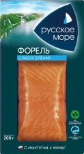 Соленая и слабосоленая рыба Русское море Форель слабосоленая кусок 200 г