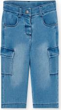 Спорт. брюки для девочки Boboli Ковбойские джинсы для малыша с резинкой и карманами карго, светло-голубой