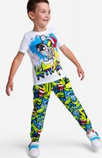 Спорт. футболка для мальчика PlayToday Комплект трикотажный для мальчиков : фуфайка, брюки, цветной, 104