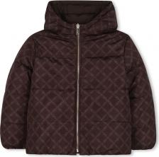Спорт. куртка для девочки Michael Kors Детский пуховик с длинным рукавом, темно-коричневый