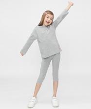 Спорт. шорты для девочки Button Blue Велосипедки детские 122BBGB54021900 цв. серый р. 158