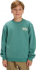 Спорт. толстовка для мальчика Quiksilver Детская флисовая кофта с принтом, зеленый