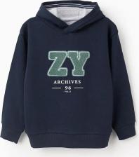 Спорт. толстовка для мальчика Zippy Детское худи с буквами из букле, желтый