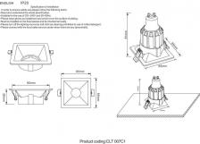 Светильник Crystal Lux CLT 007C1 BL