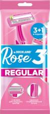 Средство для бритья Dockland Бритва одноразовая Rose Regular 3, 4 шт