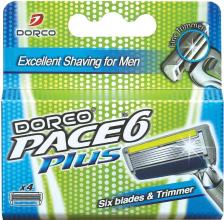 Средство для бритья Dorco Кассеты для бритья "Pace 6", c триммером, 4 шт